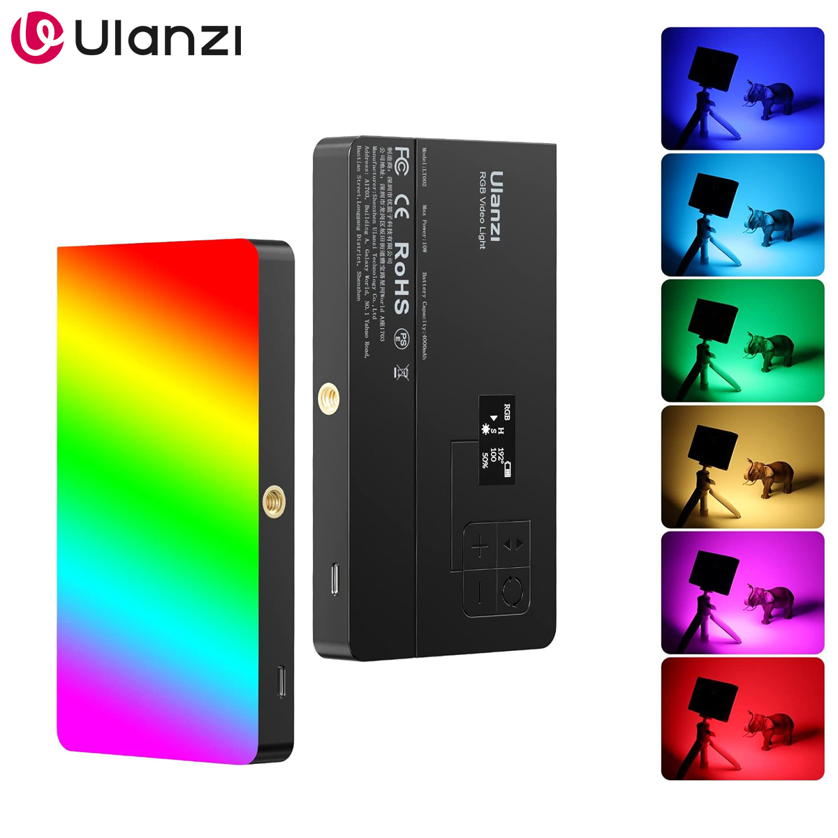 Photography Lighting Outdoor - ULANZI LT002 RGB Video Light, Portable