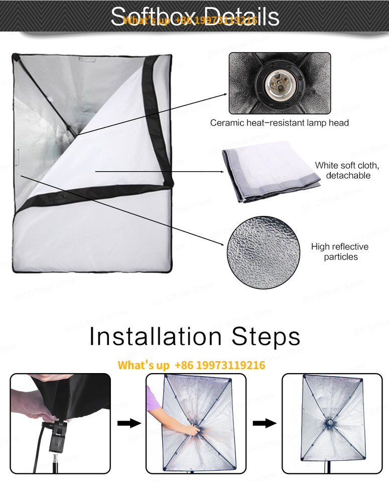 Photography Lighting Material - 2026 Aluminum Alloy Nylon Material Photography