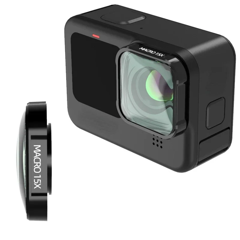 Gopro Action Camera Hero 13 Black - Macro 15X HD Lens Filter for