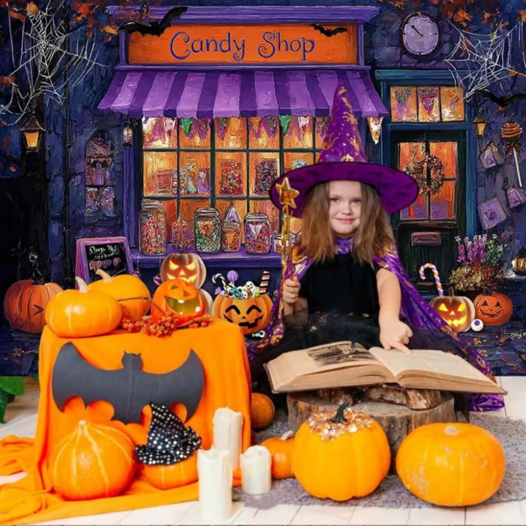 Purple Halloween Shop Theme Pa - огляд і ціна Photography Lighting And Backdrop