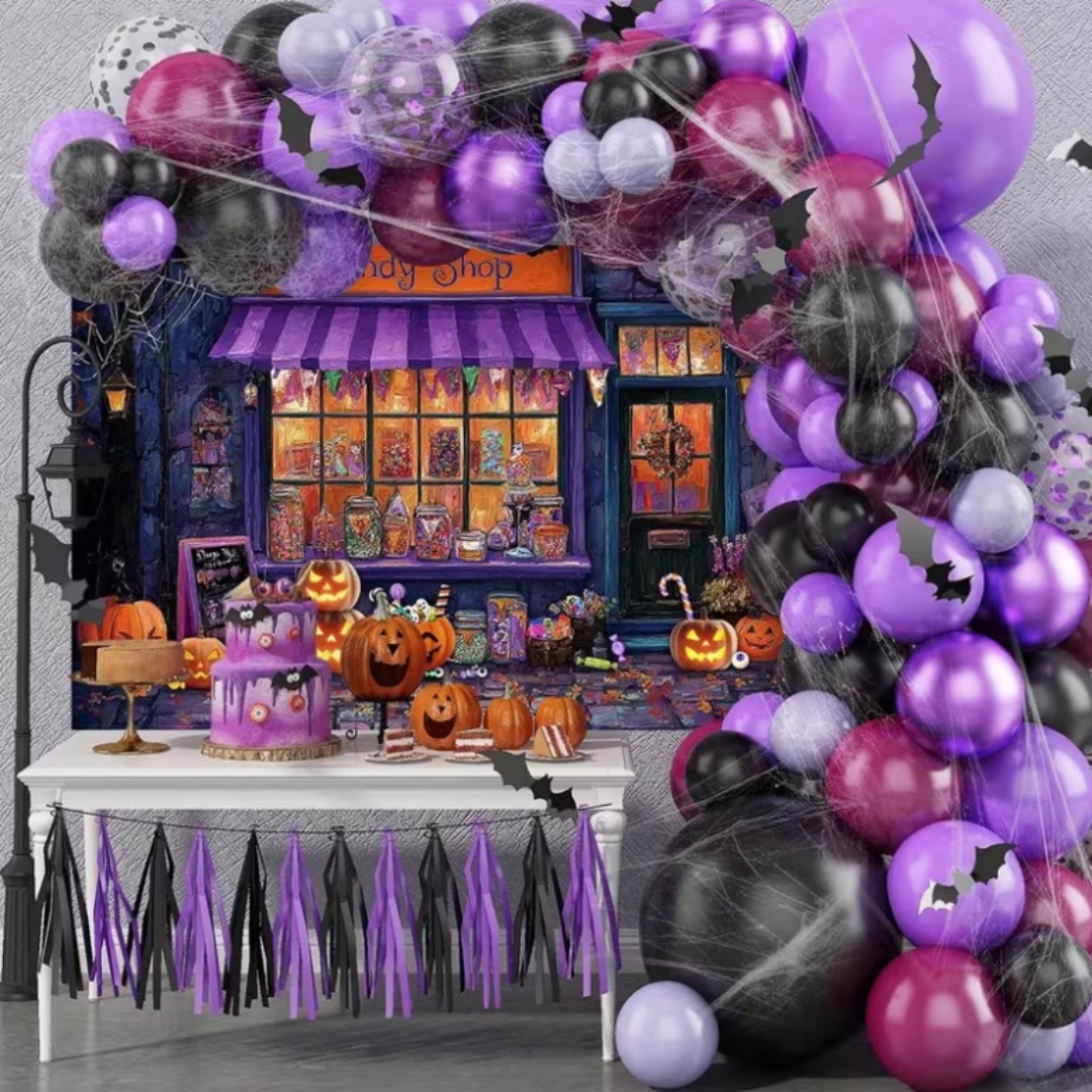 Purple Halloween Shop Theme Pa - огляд і ціна Photography Lighting And Backdrop