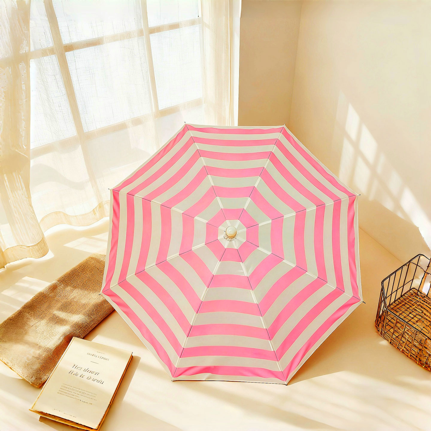 1pc Striped pink umbrella germ - огляд і ціна Diy Photography Lighting Umbrella