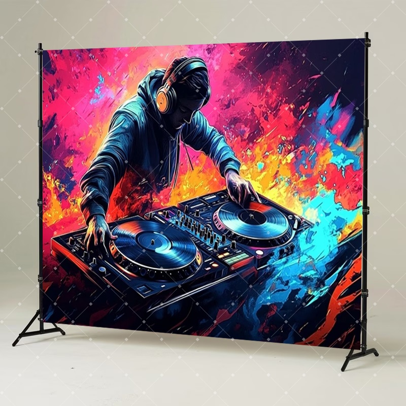 Hip Hop Music DJ Party Decorat - огляд і ціна Photography Lighting And Backdrop