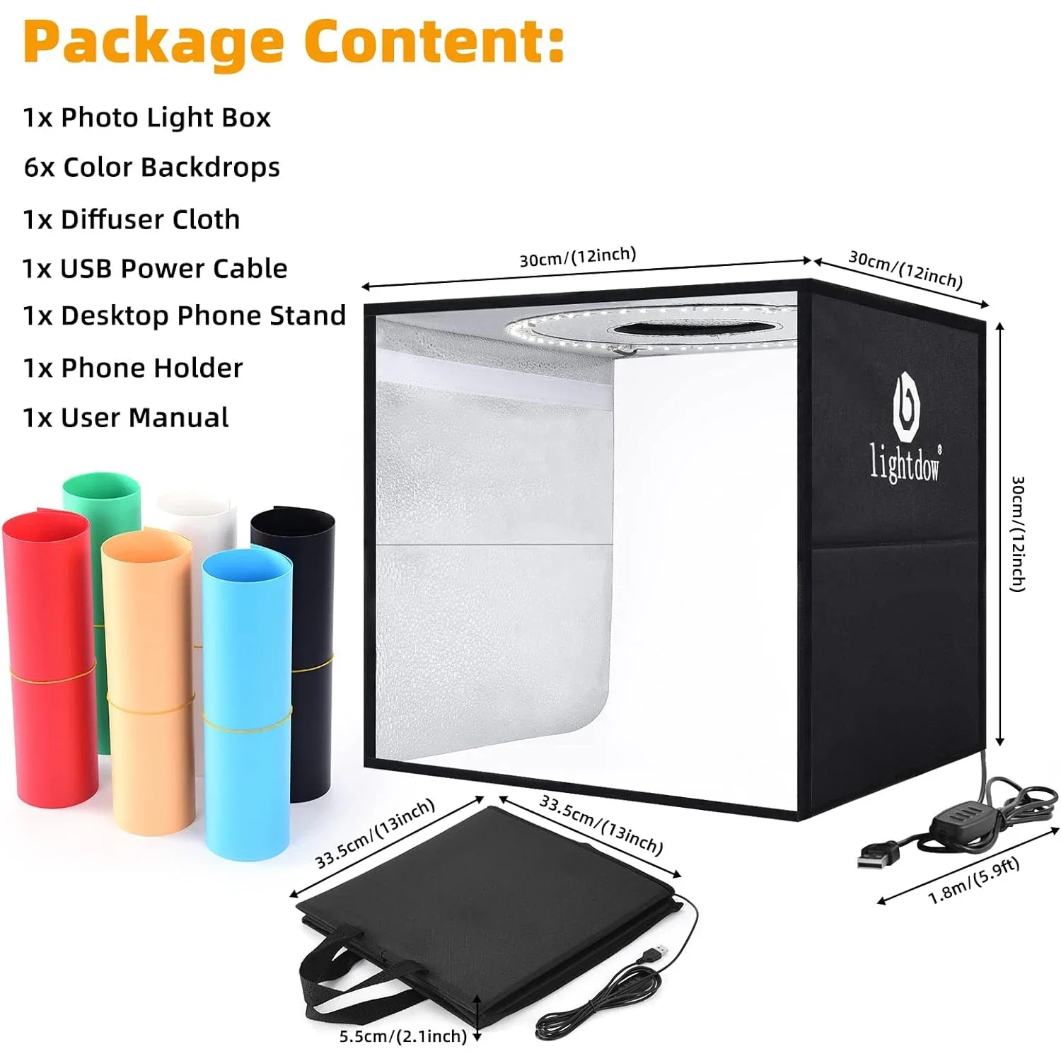 Lightdow Dimmable Photo Box LE - огляд і ціна Photography Lighting And Backdrop